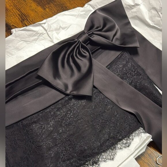 Zara COMBINATION LACE BOW MINI SKIRT - Picture 3 of 8